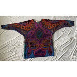 Vintage Together Lucerne Psychedelic Sweater 90's Rapper Angora Blend Size M